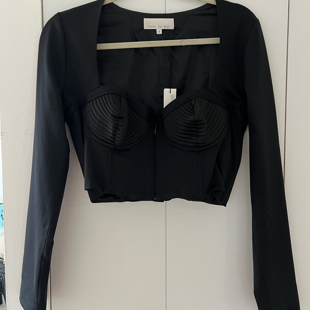 Fleur du Mal bullet bustier crop top